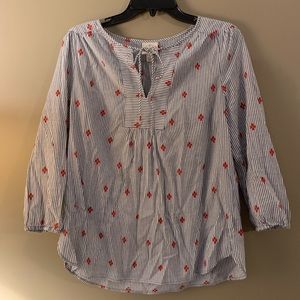 3 for $20 St. John’s Bay Blue and White Pinstripe